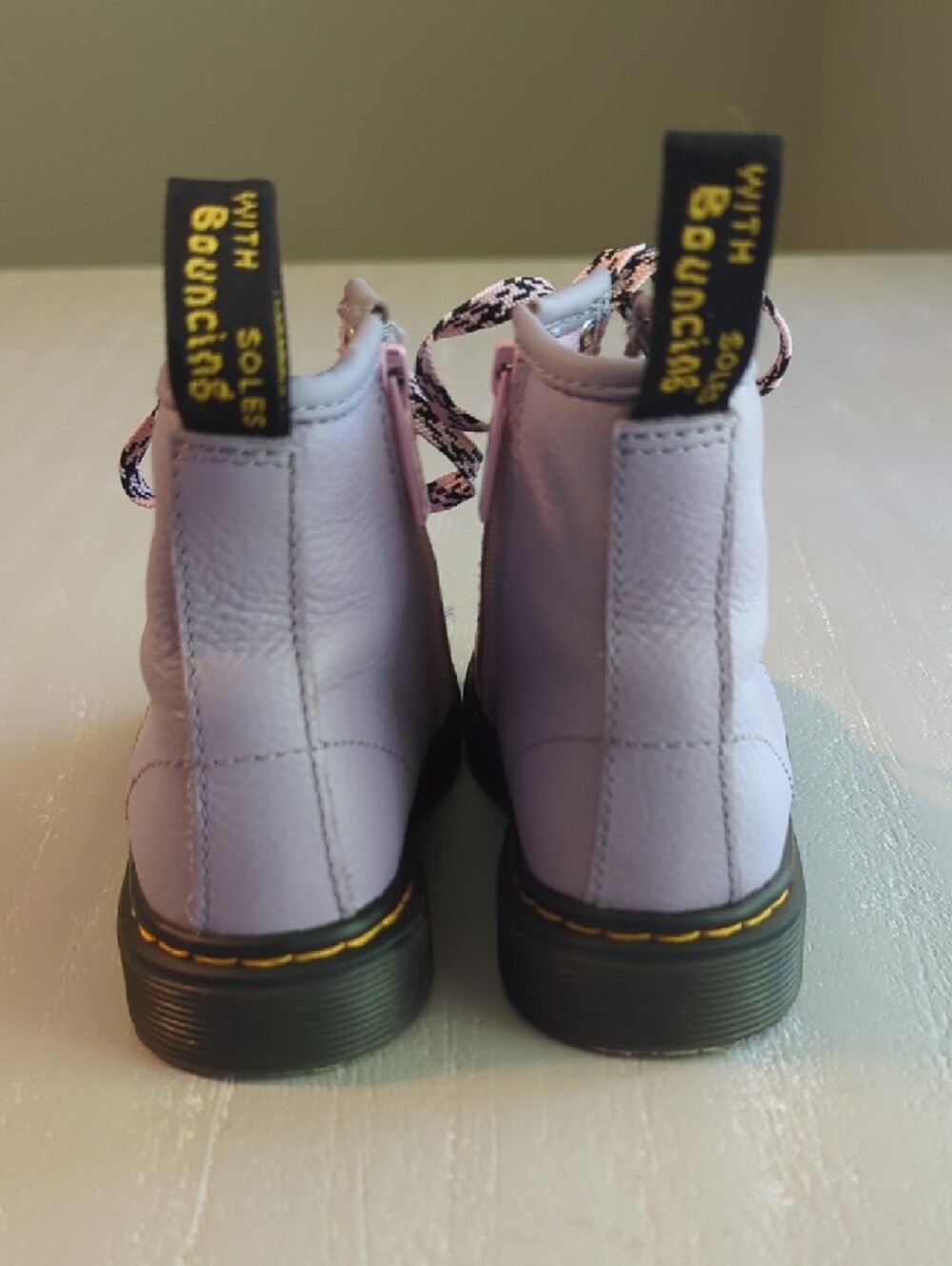 Dr. Martens Kids Boots 1460 Lavender‎ Purple size 9 image 5